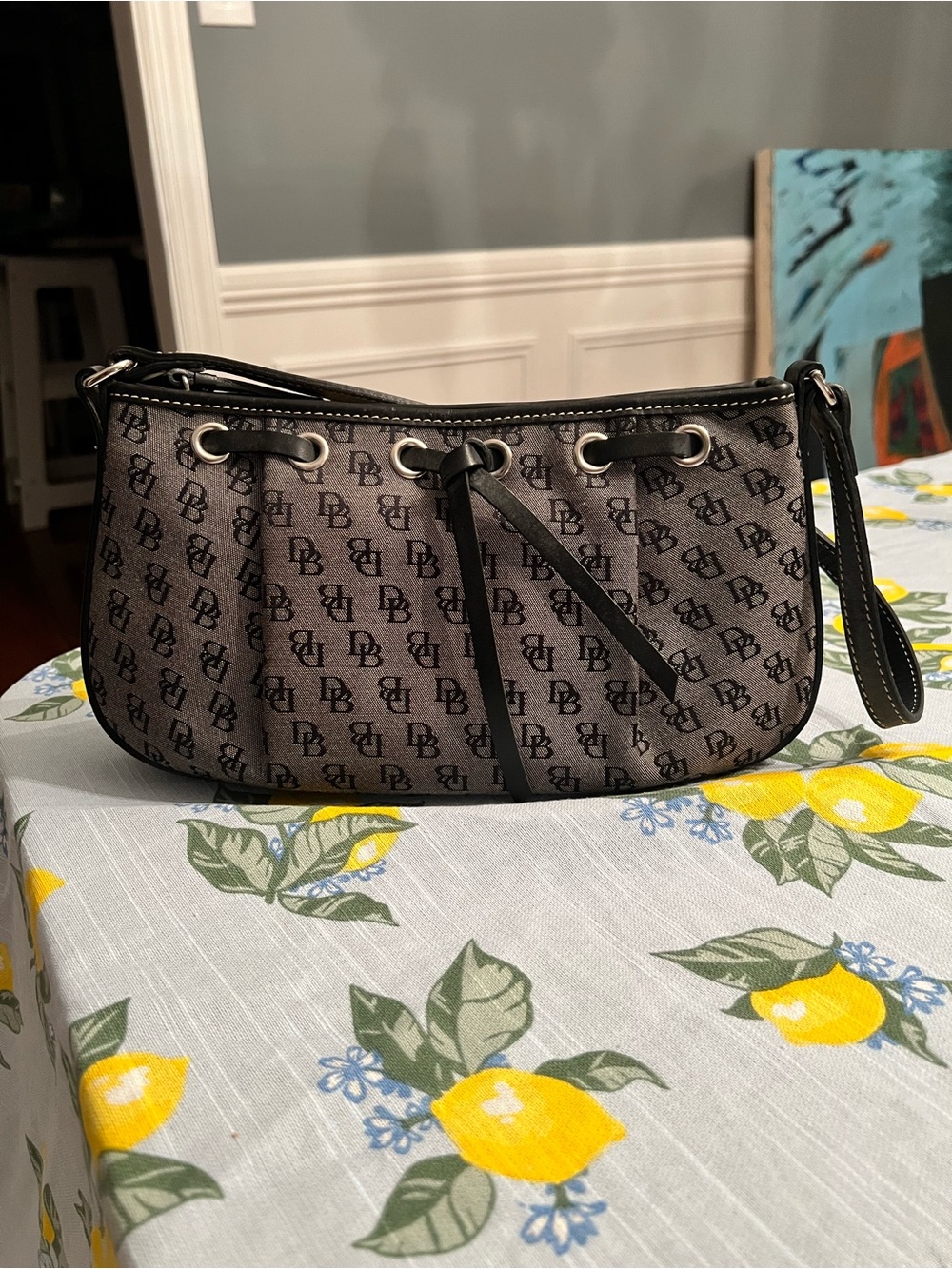 Dooney and Bourke Gray/Black Shoulder Bag